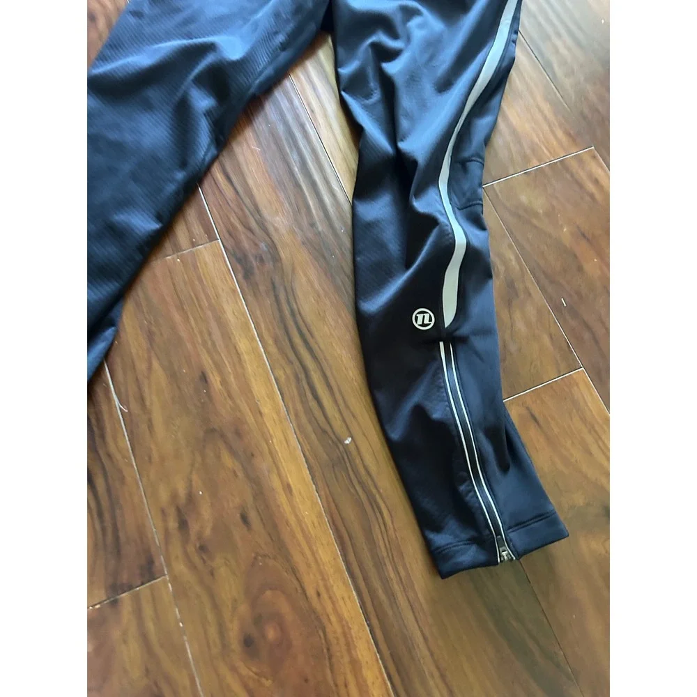 Novara Men's XXL Waterproof XXL black pants with Reflective Stripes for Cycling